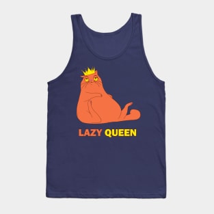 Fat Cat Lazy Queen Tank Top